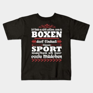 Boxen Mädchensport Hobby Geschenk Boxhandschuhe Kids T-Shirt